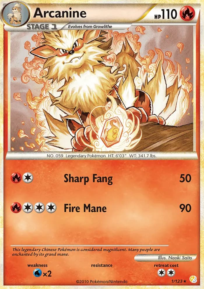 Arcanine #1 — HeartGold SoulSilver