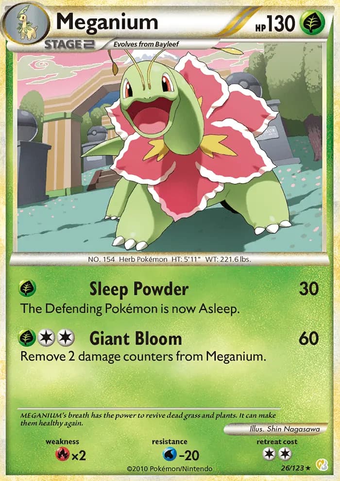 Meganium #26 — HeartGold SoulSilver