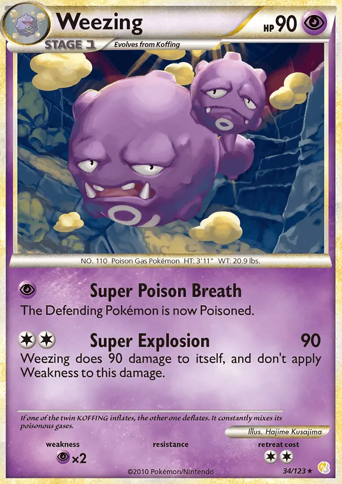 Weezing #34 — HeartGold SoulSilver