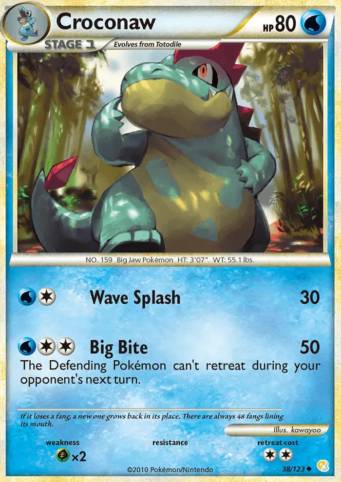 Croconaw #38 — HeartGold SoulSilver