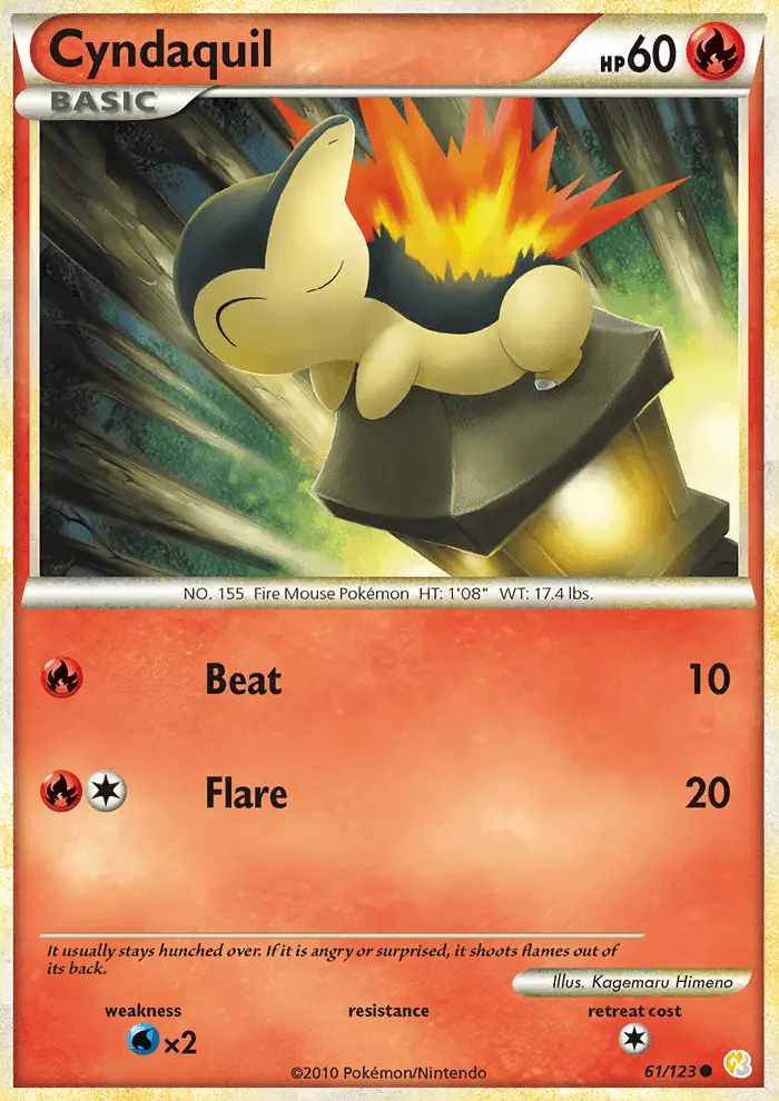 Cyndaquil #61 — HeartGold SoulSilver