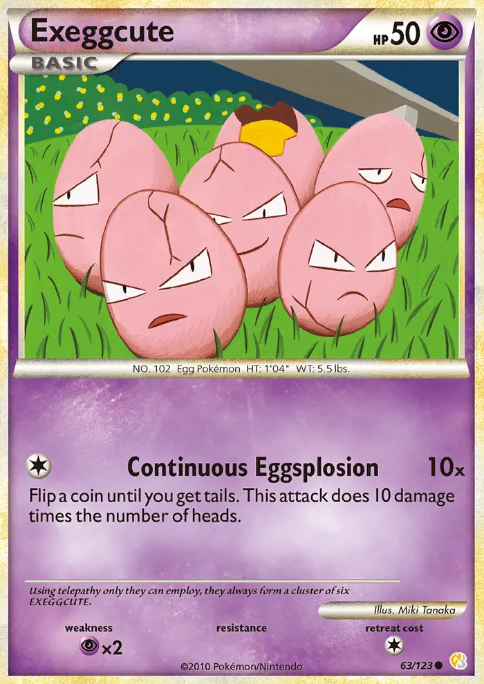 Exeggcute #63 — HeartGold SoulSilver
