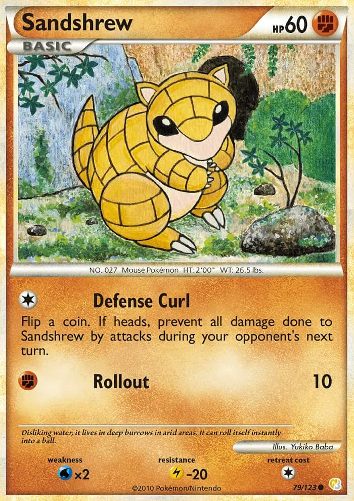 Sandshrew #79 — HeartGold SoulSilver