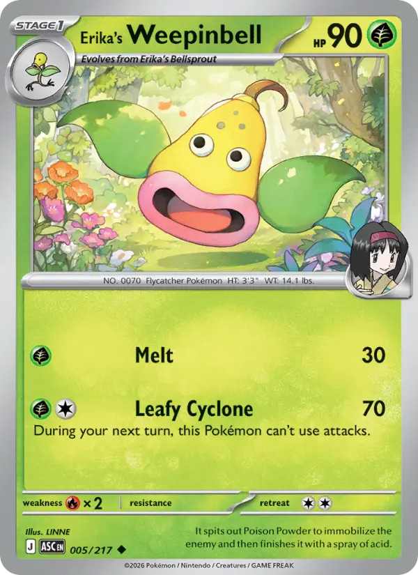 Erika's Weepinbell #005 — Ascended Heroes