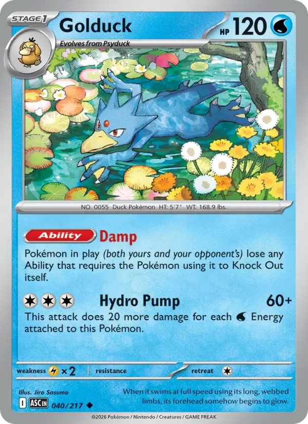 Golduck #040 — Ascended Heroes