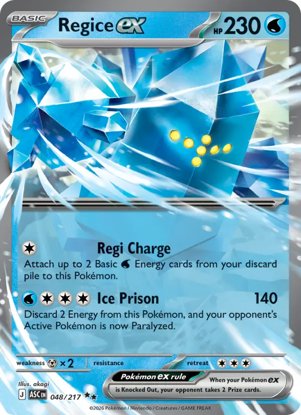 Regice ex #048 — Ascended Heroes