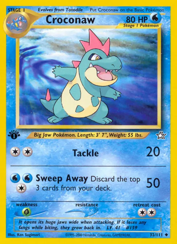Croconaw #32 — Neo Genesis