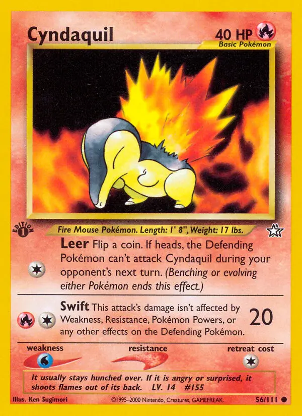 Cyndaquil #56 — Neo Genesis