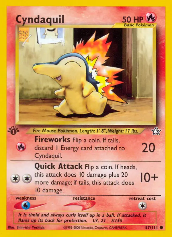 Cyndaquil #57 — Neo Genesis