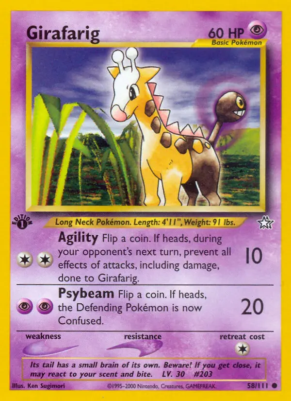 Girafarig #58 — Neo Genesis
