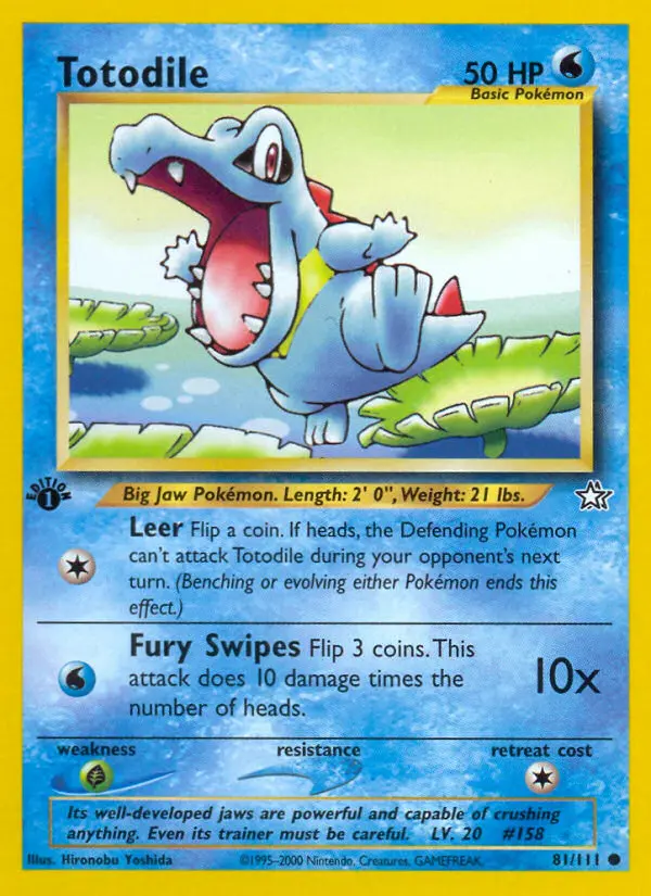 Totodile #81 — Neo Genesis