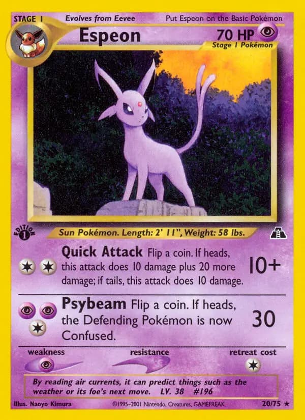 Espeon #20 — Neo Discovery