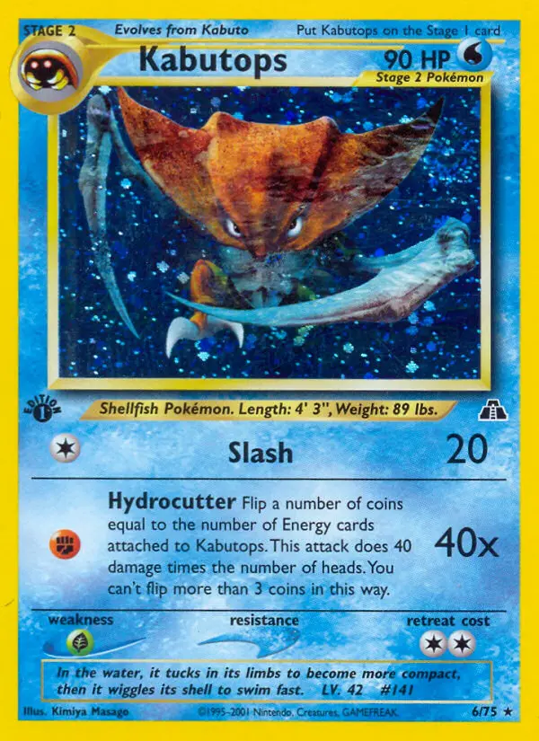 Kabutops #6 — Neo Discovery