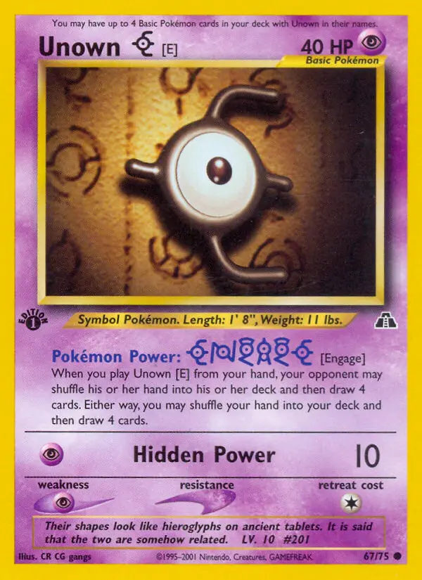 Unown [E] #67 — Neo Discovery