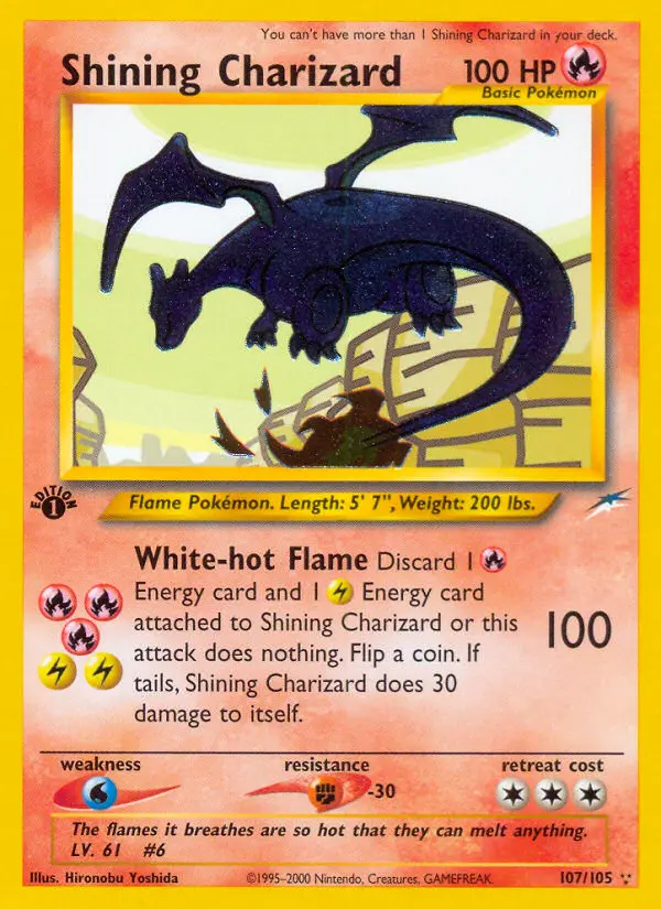 Shining Charizard #107 — Neo Destiny