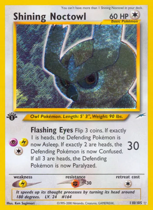 Shining Noctowl #110 — Neo Destiny