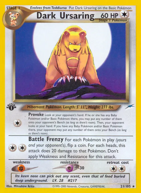 Dark Ursaring #21 — Neo Destiny