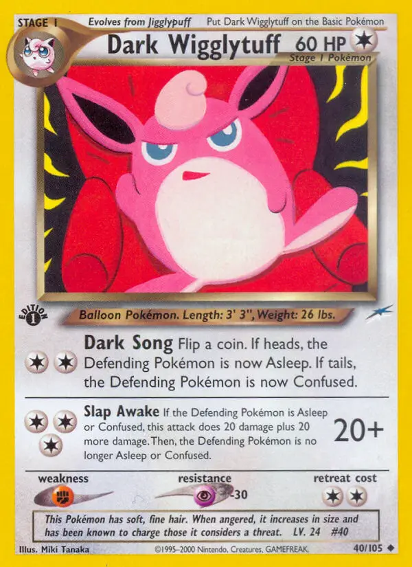 Dark Wigglytuff #40 — Neo Destiny