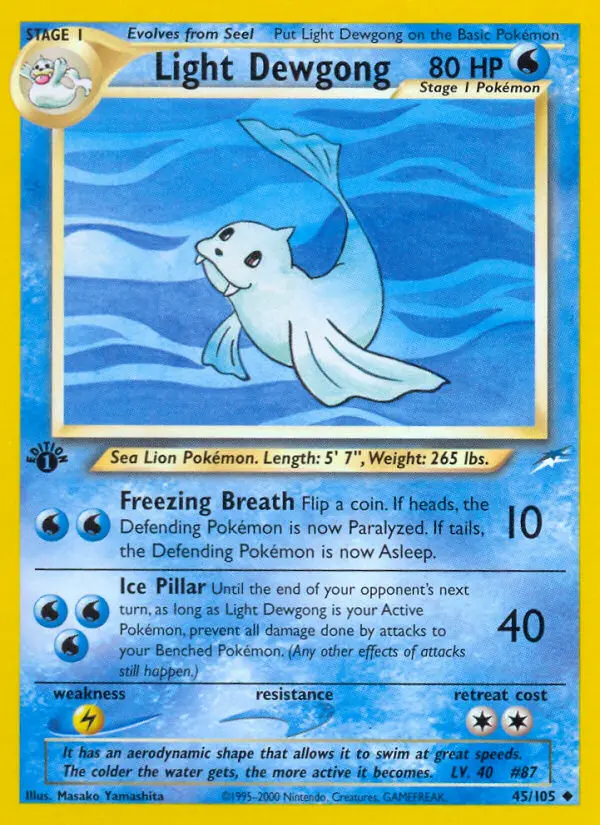Light Dewgong #45 — Neo Destiny