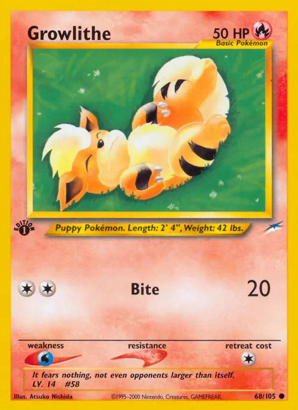 Growlithe #68 — Neo Destiny