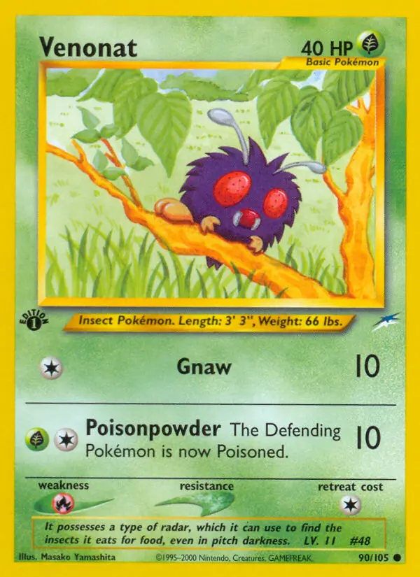 Venonat #90 — Neo Destiny
