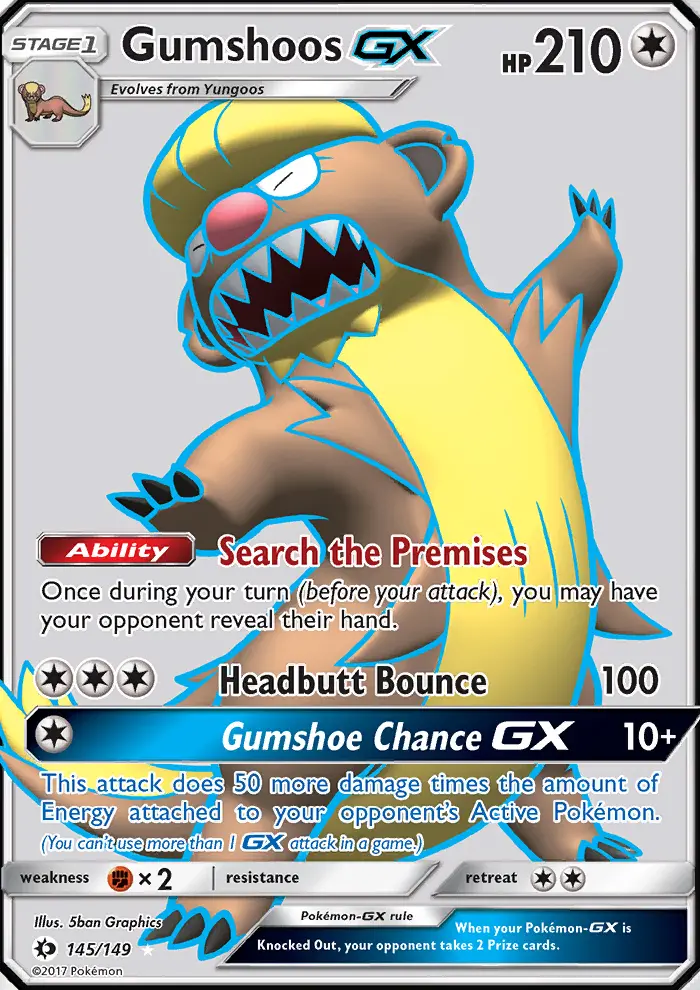 Gumshoos GX #145 — Sun & Moon