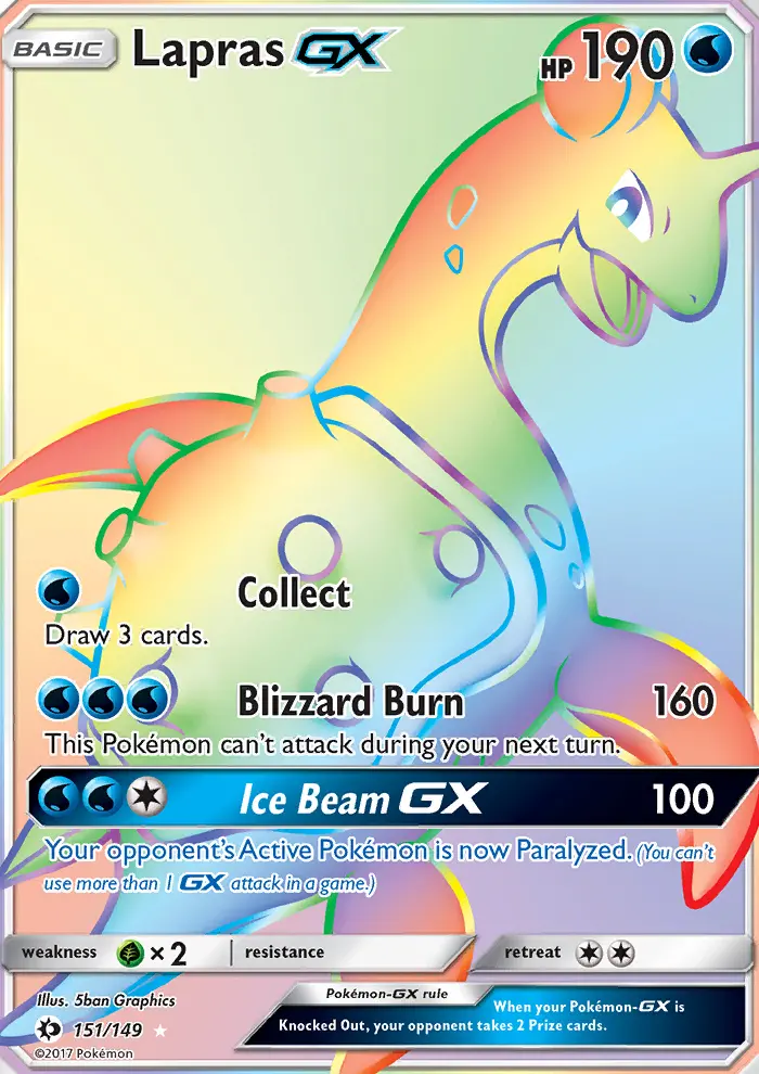 Lapras GX #151 — Sun & Moon