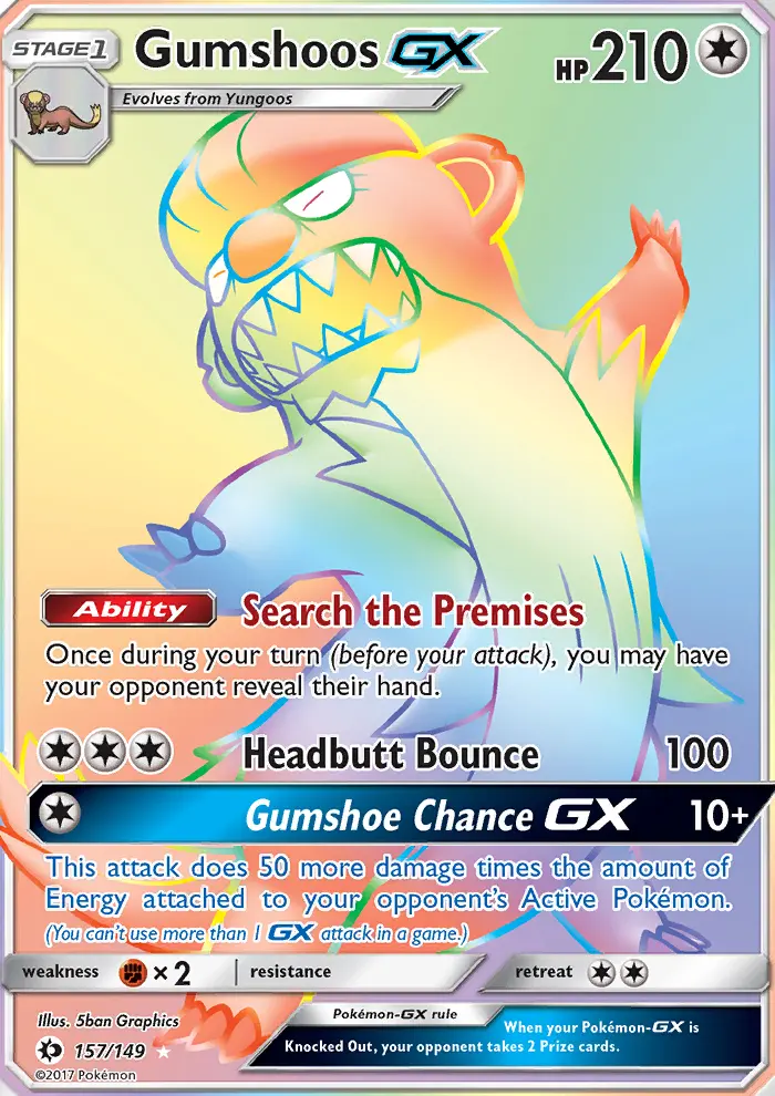 Gumshoos GX #157 — Sun & Moon