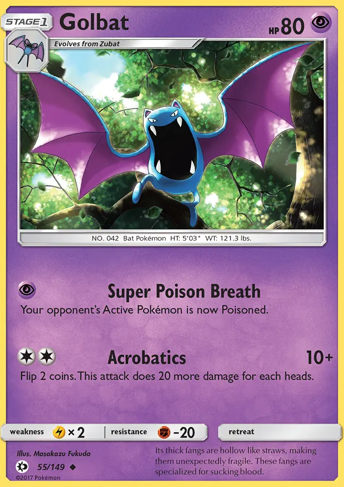 Golbat #55 — Sun & Moon