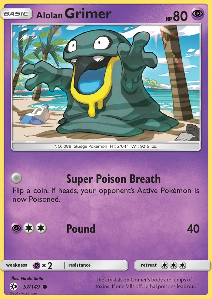 Alolan Grimer #57 — Sun & Moon