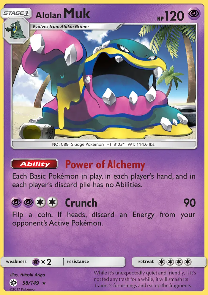 Alolan Muk #58 — Sun & Moon