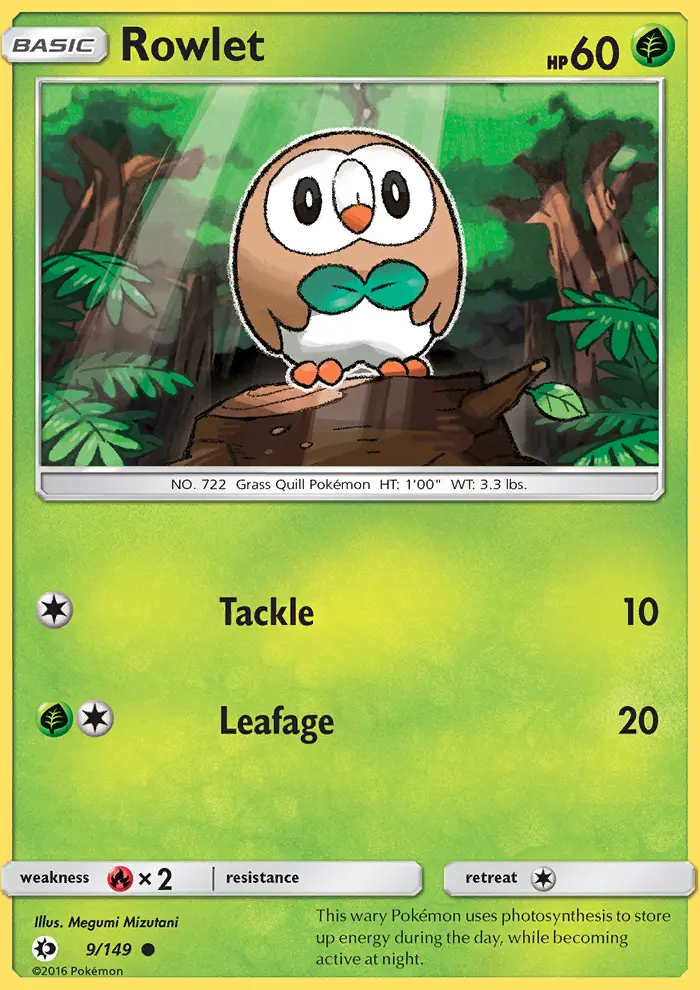 Rowlet #9 — Sun & Moon