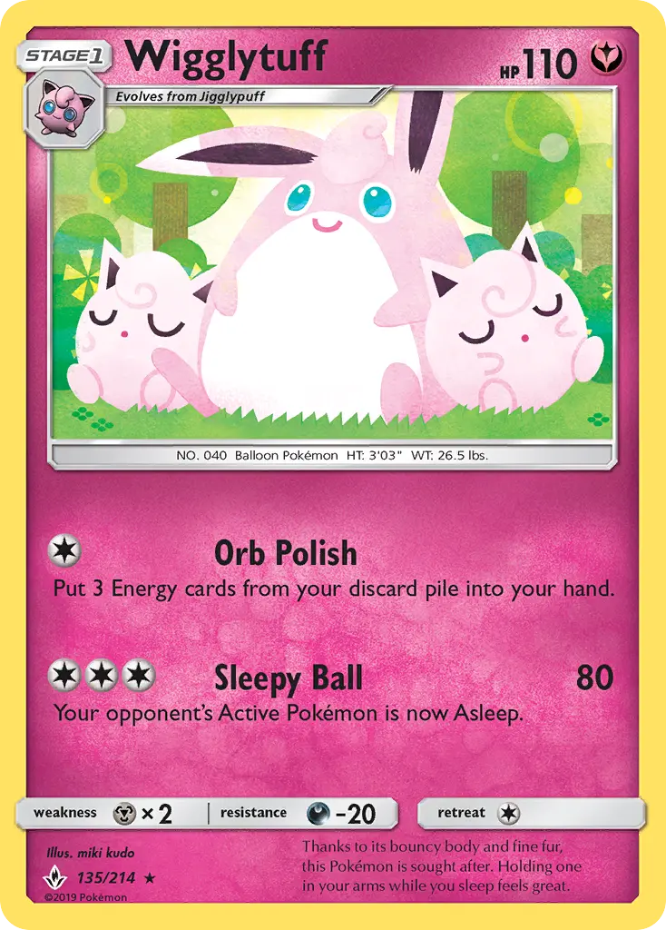 Wigglytuff #135 — Unbroken Bonds