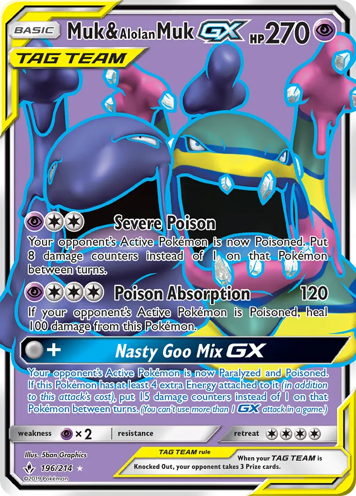 Muk & Alolan Muk GX #196 — Unbroken Bonds