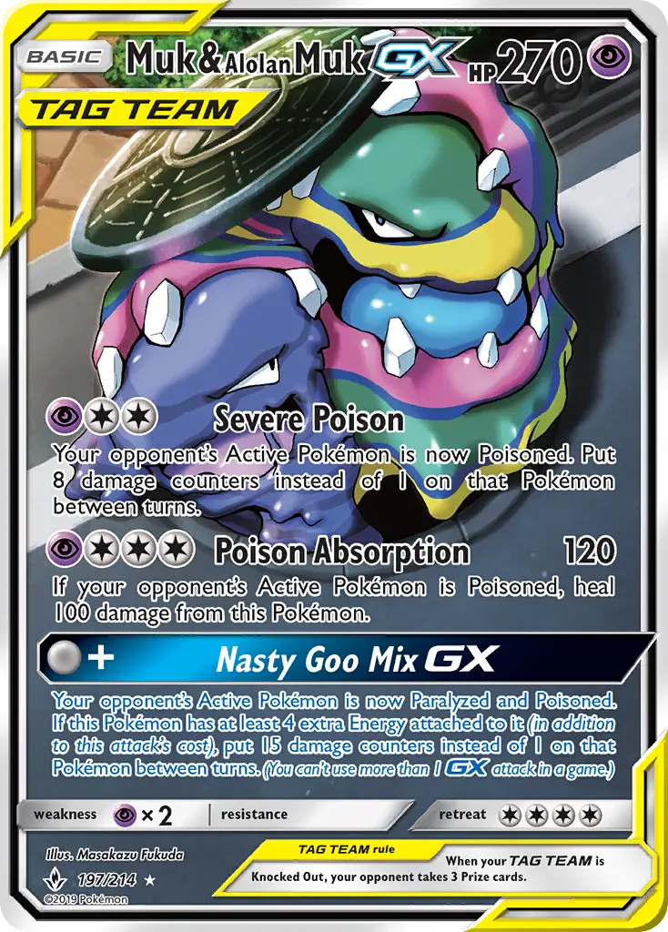 Muk & Alolan Muk GX #197 — Unbroken Bonds