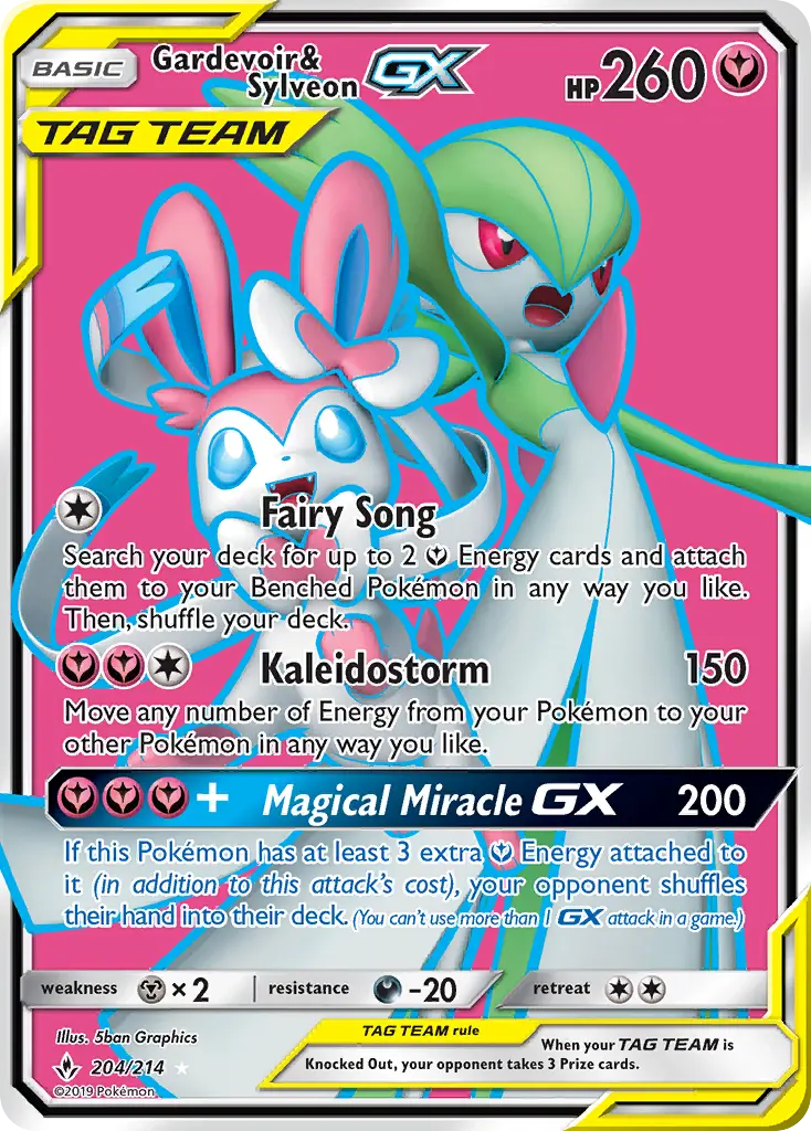 Gardevoir & Sylveon GX #204 — Unbroken Bonds
