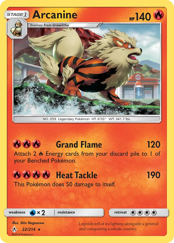 Arcanine #22 — Unbroken Bonds