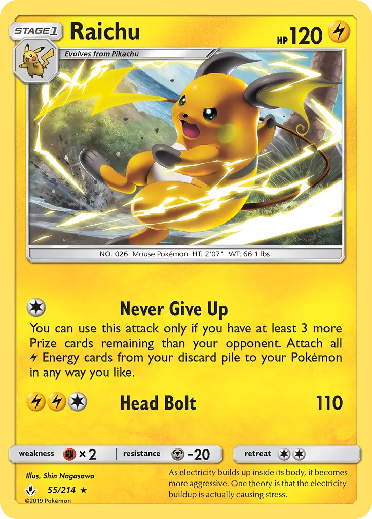 Raichu #55 — Unbroken Bonds