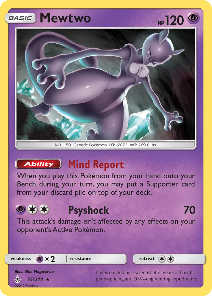 Mewtwo #75 — Unbroken Bonds