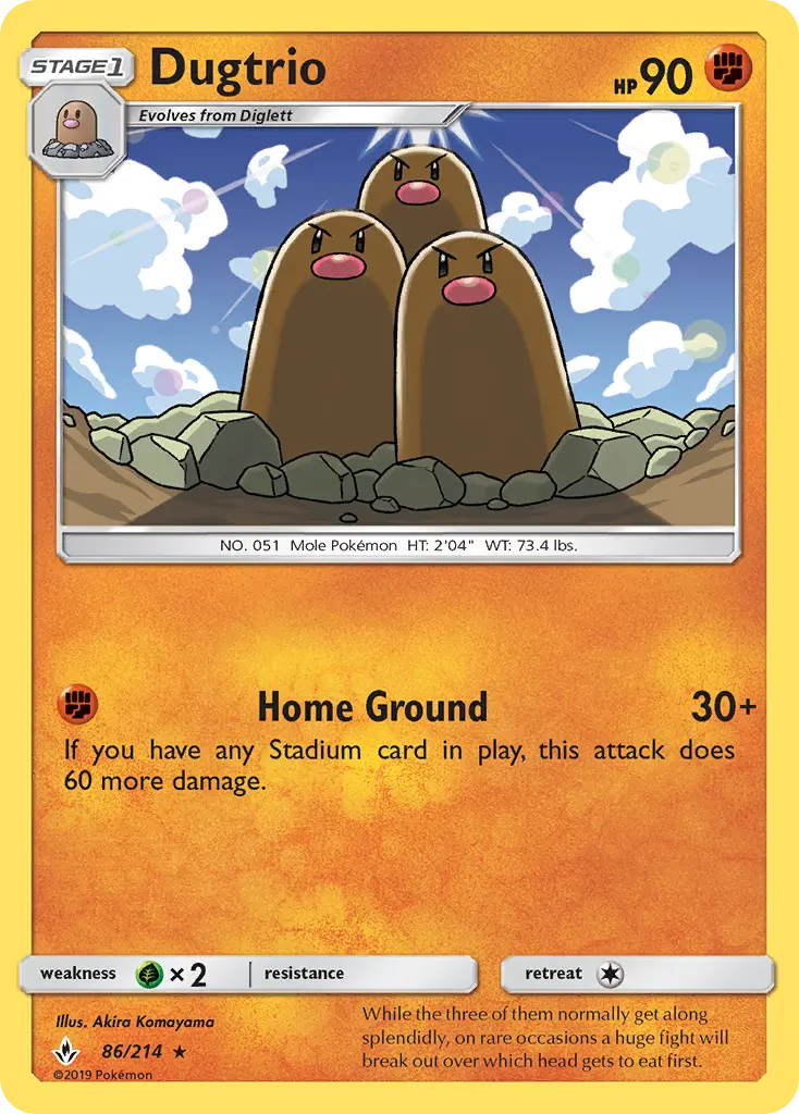 Dugtrio #86 — Unbroken Bonds
