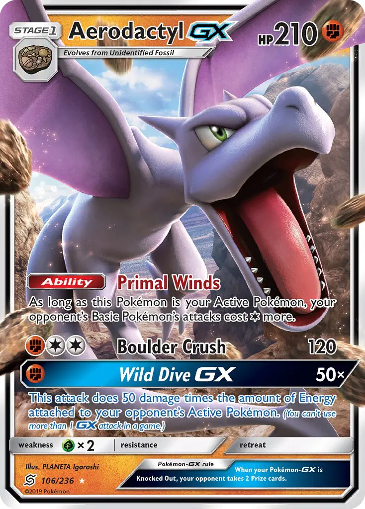 Aerodactyl GX #106 — Unified Minds