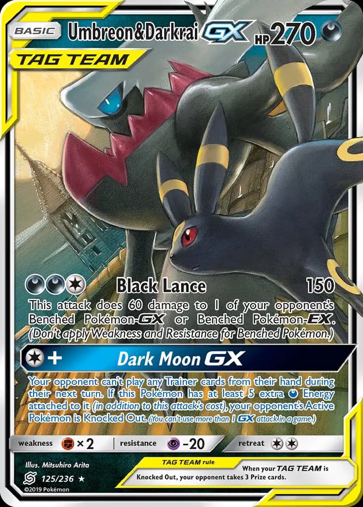 Umbreon & Darkrai GX #125 — Unified Minds