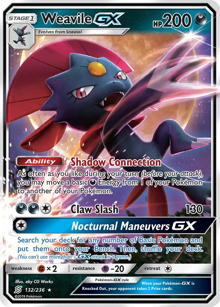 Weavile GX #132 — Unified Minds