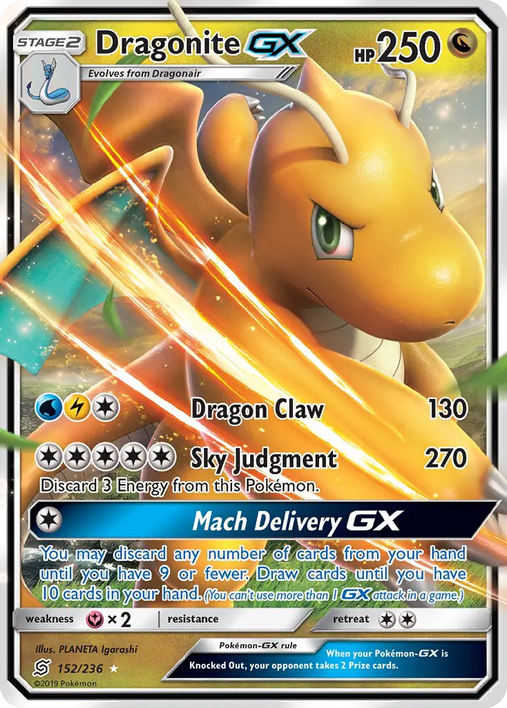 Dragonite GX #152 — Unified Minds