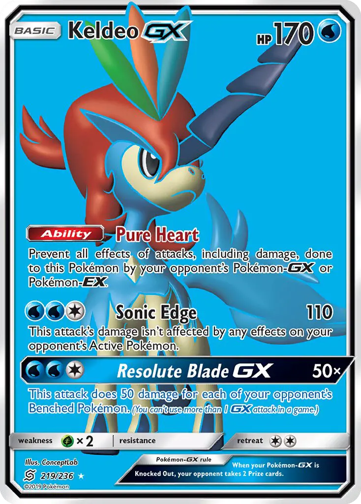Keldeo GX #219 — Unified Minds
