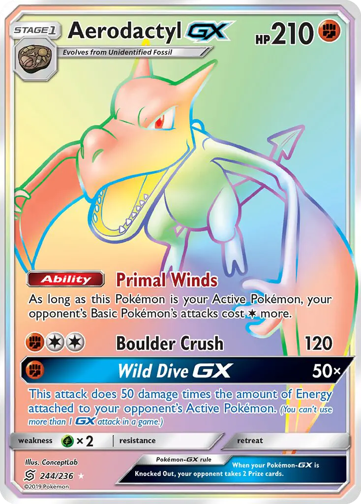Aerodactyl GX #244 — Unified Minds