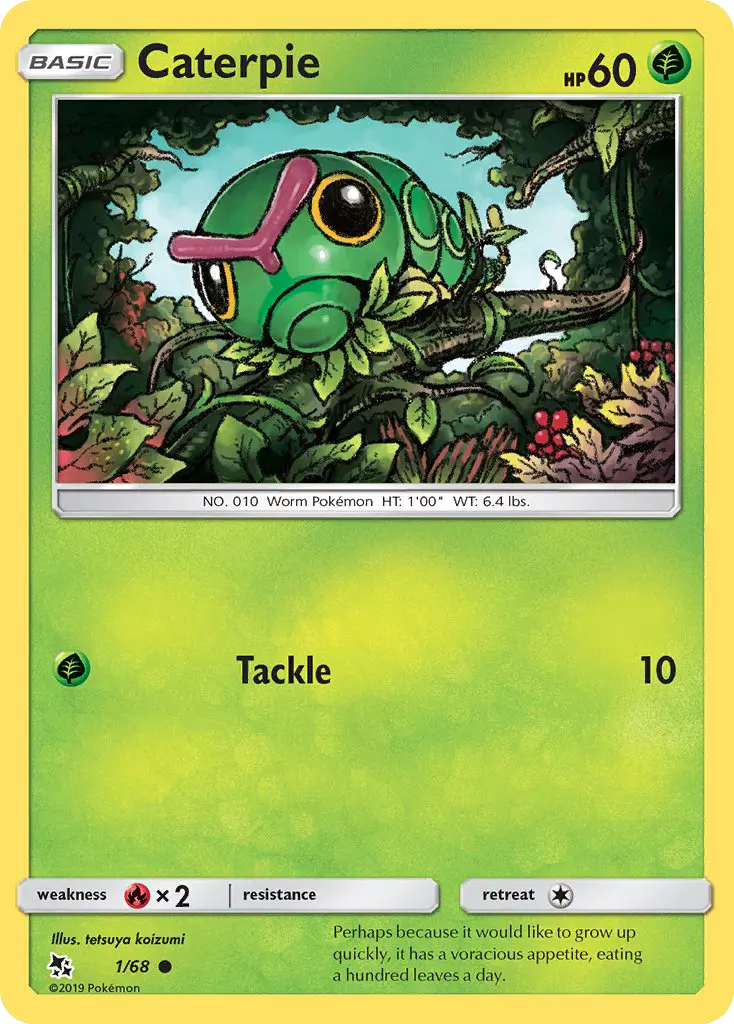 Caterpie #1 — Hidden Fates