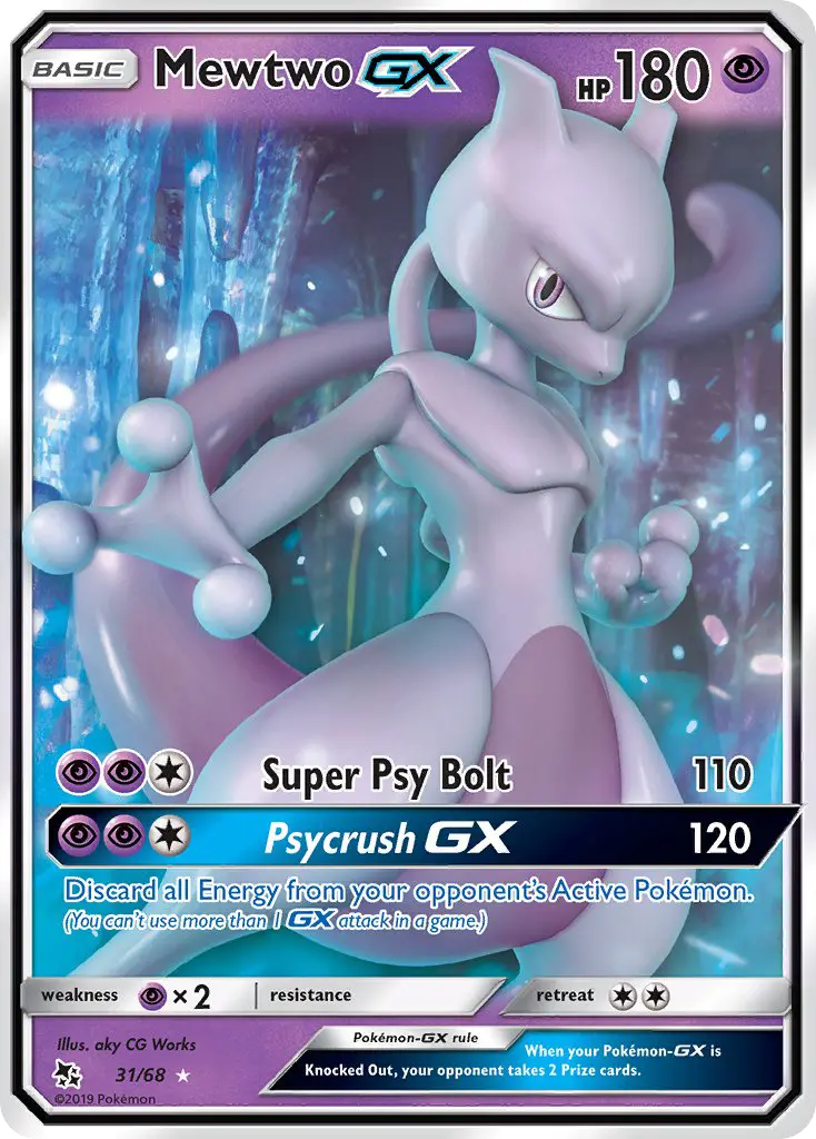 Mewtwo GX #31 — Hidden Fates