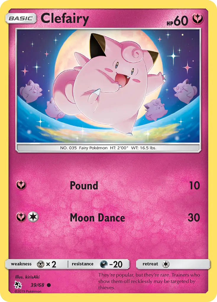 Clefairy #39 — Hidden Fates