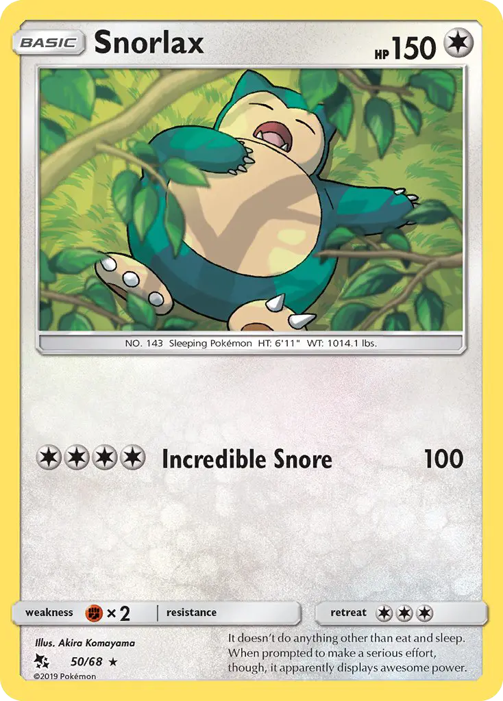 Snorlax #50 — Hidden Fates
